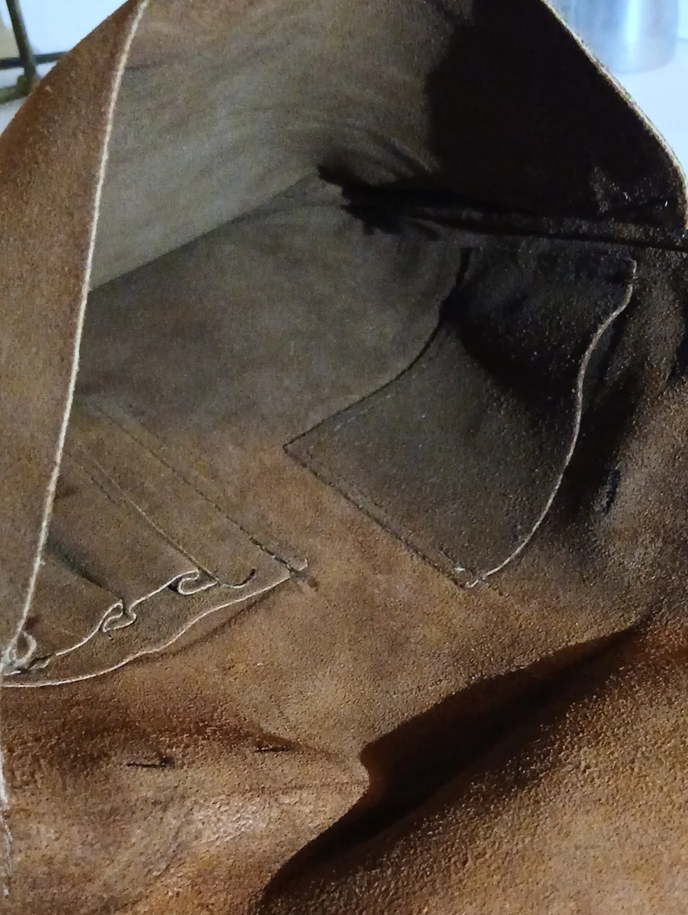 Kolpin Brown Suede Crossbody Possible Bag